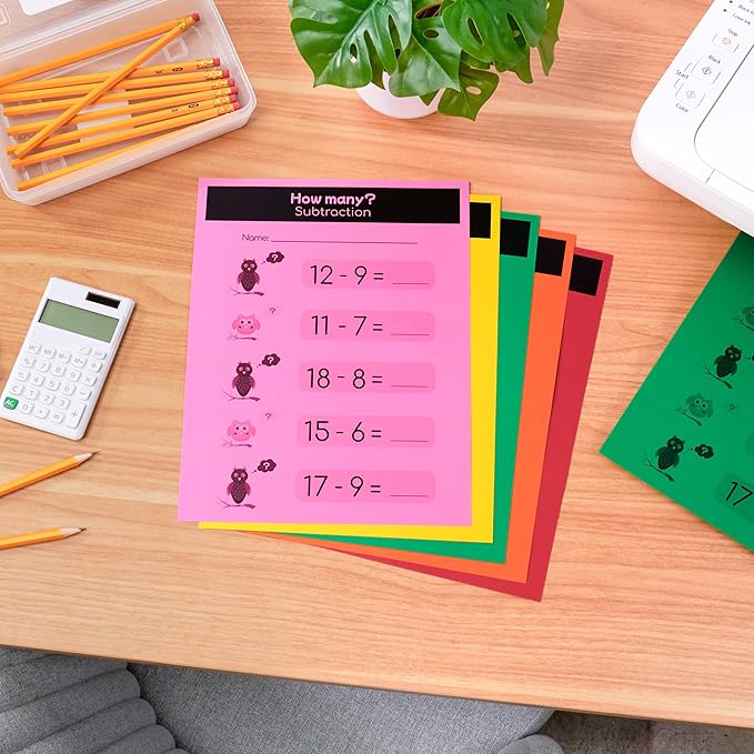 Astrobrights Mega Collection Colored Paper, 8 ½ x 11, 24 lb/89 gsm, “Retro” 5-Color Assortment, 625 Ct. (91685)"Amazon Exclusive" - More Sheets! , Assorted