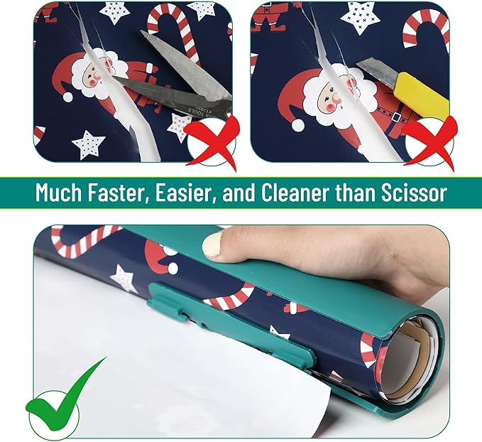 Mr. Pen- Wrapping Paper Cutter, 2 pcs, Deep Teal, Gift Wrap Cutter Tool, Easter Gift