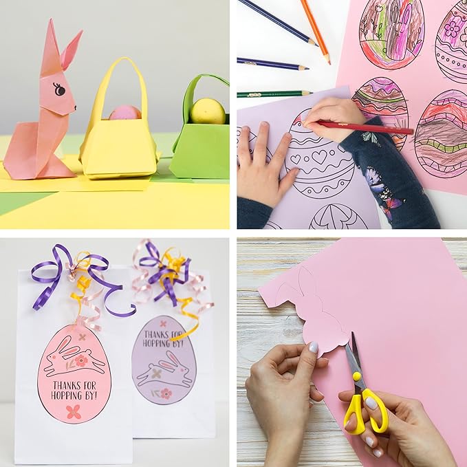 PrintWorks Easter Paper 8.5" x 11" - 300 Sheets - 5 Assorted Pastel Paper Colors - 30% Recycled - Ideal for School & Craft Projects - Made in The USA - SFI® Certified - 20 lb/75 GSM (00586)