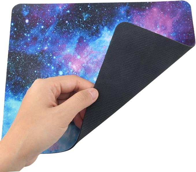 Non-Slip Rubber Base Mousepad for Laptop Computer PC Personality Desings Gaming Mouse Pad Mat 9.45 X 7.87 inch (Galaxy, 9.45 X 7.87 inch)