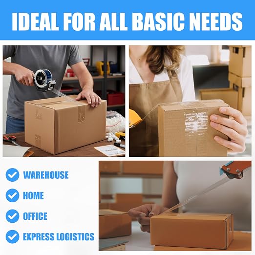 Clear Packing Tape, 24 Rolls Heavy Duty Packaging Tape for Shipping Packaging Moving Sealing, Thicker Clear Packing Tape, 1.88 Inches Wide, 60 Yards Per Roll, 1440 Total Yards