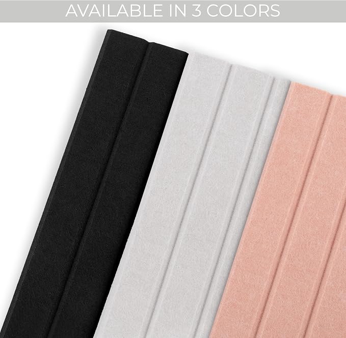 Large Arched Felt Bulletin Board - 6 Customizable Adhesive Tiles with Pins | Stylish 35" X 24" Cork Board Alternative for Office and Wall Decor - Perfect to Display Your Photos