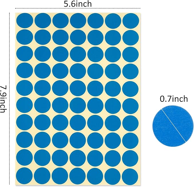 JANYUN 3920 Pcs 3/4" Color Dot Stickers,Colored Coding Labels Circle Dots 14 Assorted Colors 0.75 Inch Colored Round Labels Stickers Dot with Zipper File Pocket for Office Classroom Student | 14 Assorted Colors 0.75 Inch Round Labels Stickers Dots with...