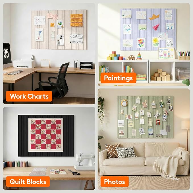 Lifewit Large Felt Bulletin Board with Self-Adhesive 36" x 36"- 9 Pack | Cork Board for Walls Alternative, Pin Board with 40 Pushpins, Message Boards for Classroom Home Office Decor, Sage