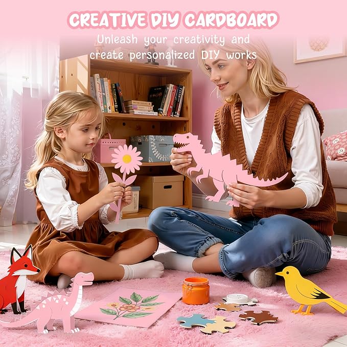 40 Sheets Pink Cardstock Paper 8.5 x 11, Pink Cardstock Printer Paper 8.5x11, Light Pink Card Stock Paper 8.5 x 11, 200 GSM Construction Paper for DIY Cards, Greeting Cards, Valentine's Day Cards