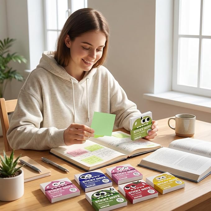 12 Boxes of Transparent Pull-Out Sticky Notes (960 Sheets Total) - Office Stationery Work Accessories with Strong Adhesion, No Residue, 50 Reuses Per Sheet, Suitable for Office Work