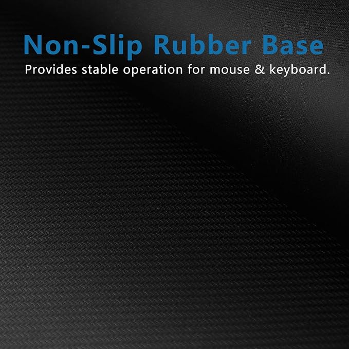 Mouse Pad 3 Pack, Black Mouse Pads 11 x 8.7 in, 35% Larger Size, Smooth Surface, Stitched Edges, Non-Slip Rubber Base. Ideal Mousepad for Computer, Laptop, Office, Home & Gaming | 35% Larger for Smooth Control, Non-Slip Rubber Base and Stitched Edges. ...