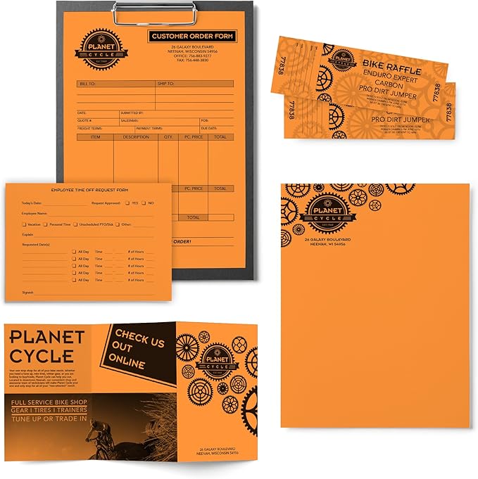 Astrobrights Mega Collection,Colored Paper,Bright Orange,625 Sheets,24 lb/89 gsm,8.5" x 11" - MORE SHEETS! (91619),(Pack of 6)