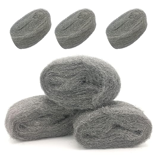 Steel Wool Fill Fabric DIY Kit, Coarse Wire Wool Hardware Cloth, Gap Blocker, Keep Mice Away from Holes/Siding/Pipeline/Vents in Garden, House, 6 Pack × 10FT