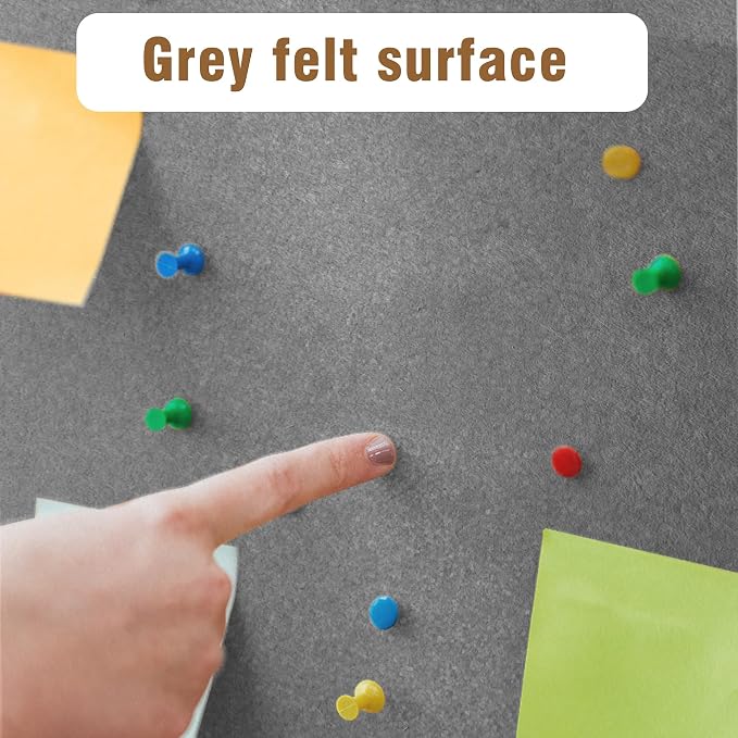 Mifuro 48"x30" Enclosed Bulletin Board, Outdoor Lockable Weather-Resistant Aluminum Cork Noticeboard for School & Office, Black Frame w/Grey Flet