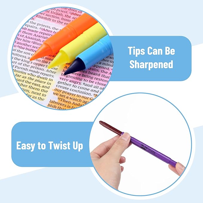 Mr. Pen No Bleed Gel Highlighter, Bible Highlighters, Assorted Colors, Pack of 8