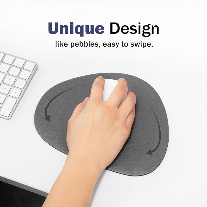 Mouse pad, Non-Slip Washable Waterproof Computer Mouse pad (Dark Grey)