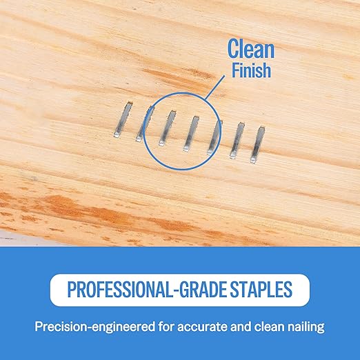 meite 20 Gauge Galvanized Upholstery Staples, 1/2-Inch (12.3 mm) Crown with 9/16-Inch Length, Heavy Duty for Construction, Furniture, Crafts & DIY Projects (10 Boxes)