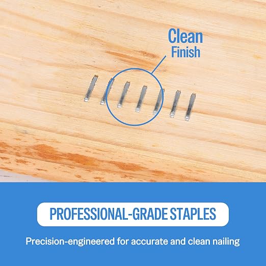 meite 20 Gauge Staples, 1/2" (12.5mm) Crown, 1/4-Inch Length, 15,120 PCS | Galvanized Heavy Duty Staples for Pneumatic, Electric 20GA Stapler, for Upholstery, Crafts, Fits MT5016S, MT5016SLN