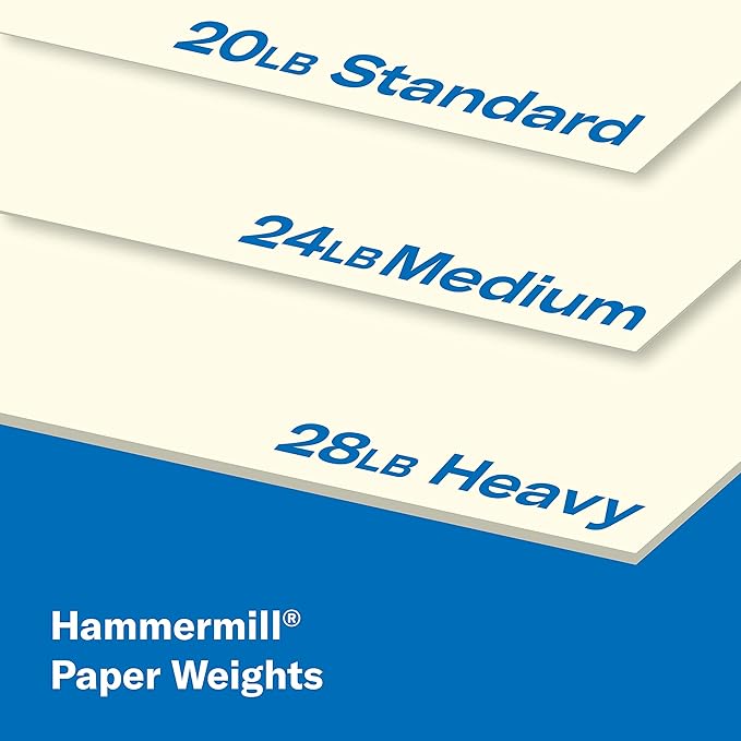 Hammermill Colored Paper, 20 lb Cream Printer Paper, 8.5 x 14 - Made in the USA, Pastel Paper, 168040R - 1 Ream (500 Sheets)