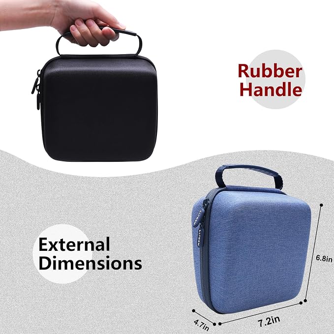LTGEM Label Maker Case for Brother P-Touch PTD220/PTD210 | Hard EVA Shell, Water-Resistant, Shock Protection, Scratch-Resistant Interior, Portable Travel Storage Case Only