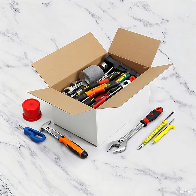 EXYGLO 15 Pack 12x8x6 Shipping Boxes for Small Business, White Corrugated Cardboard Small Box for Packaging, Moving, Mailing, and Storing