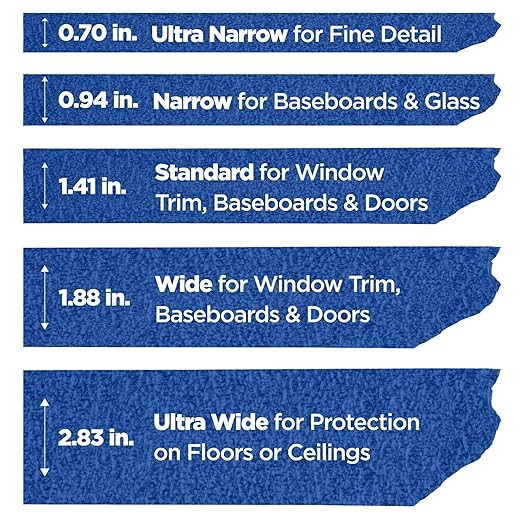ScotchBlue Original Multi-Surface Painters Tape - 1" x 60 Yds, Blue, 3 Rolls (Pack of 8)