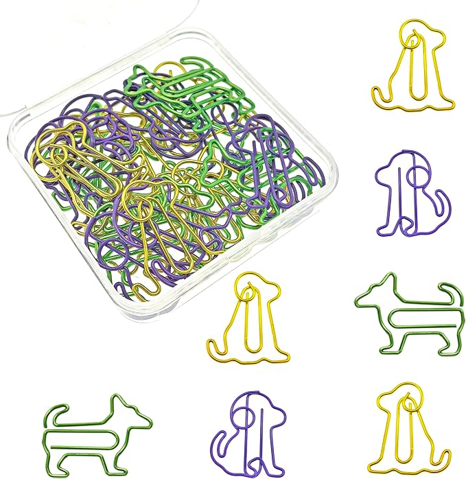 Cute Dog Paper Clips Decorative Animal Paperclips 30 PCS, Fun Dog Gifts | Office Supplies Desk Accessories, Fun Office Gifts for Women Men Coworkers Teachers Students, Back to School Supplies