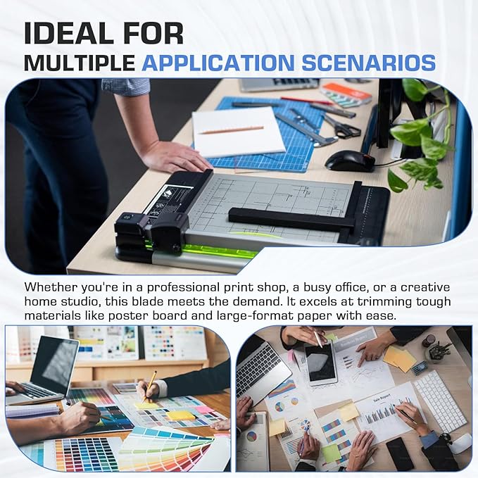 B-01 Rotary Paper Cutter Blades for Carl RT-200, RT-215, RT-218, PRT-100 & CC-10 Rotary Paper Trimmers, Precision-Engineered Professional Straight Cutting Replacement Blade