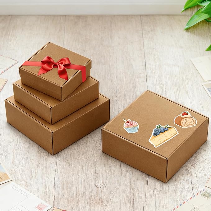 10x10x3 inch Shipping Boxes，Bulk 20 Pack，Brown Corrugated Mailers Cardboard Literature Mailer Box for Packaging Business, Mailing,Moving and Storage，Small Gift Boxes for Wrapping Mailing Present