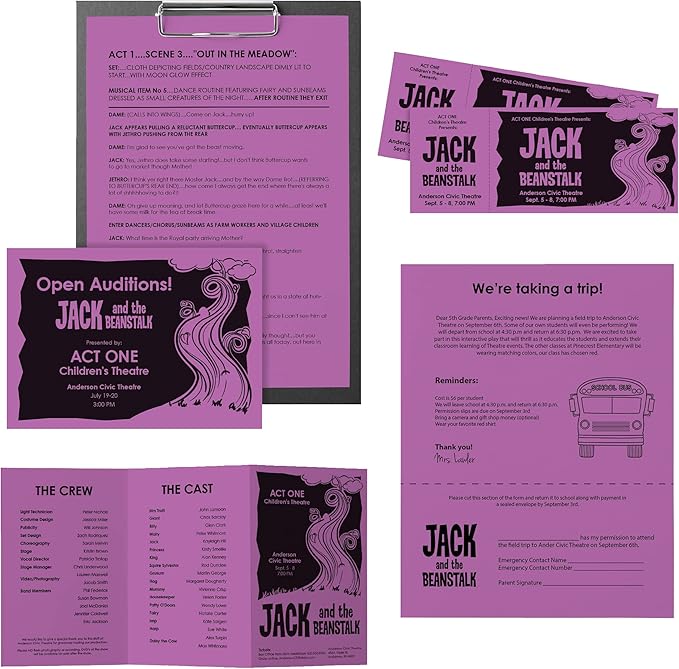 Wausau Astrobrights 24# Writing Paper, 500 count, Planetary Purple, 8.5 x 11 Inch (21678 )