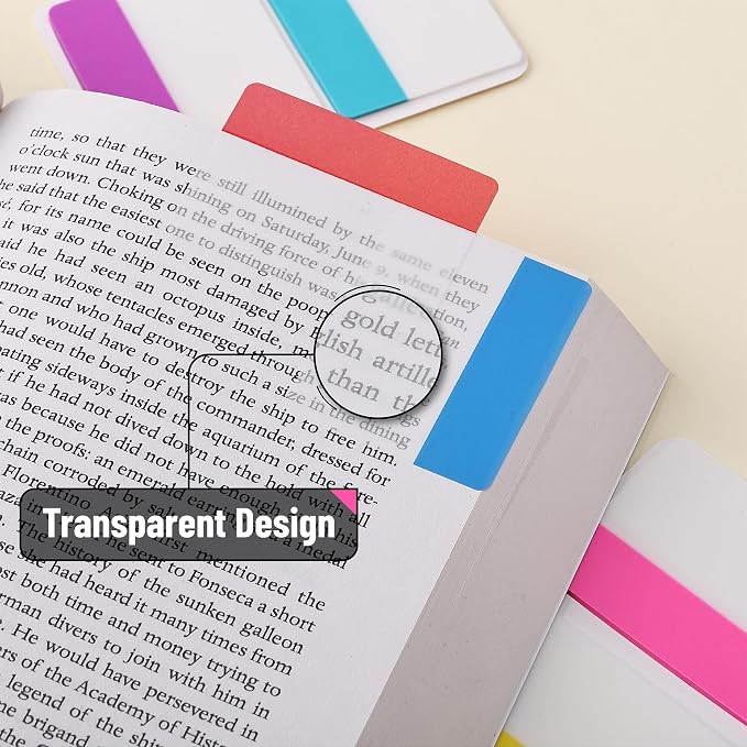 Mr. Pen- Sticky Index Tabs, 500 Pcs, 21 Sets, Vibrant | Writable Colored Pages Markers Labels for Reading Notes, Books, Binders, Notebook, Folders and Classify Files