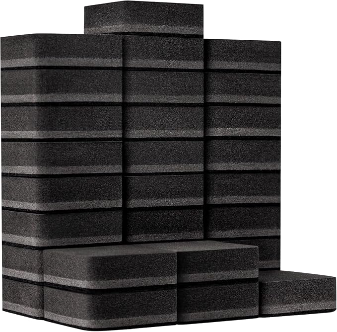 OWLKELA 30 Pack Whiteboard Eraser, Black | Magnetic, Washable and Reusable, Ideal for Magnetic Soft Whiteboard, Glass Whiteboard and Dry Erase Board