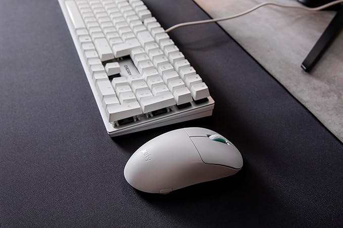 Cherry KC 200 MX, Wired Mechanical Office Keyboard, Modern Design with Elegant Aluminum Surface, USB-A Connection, MX2A Silent RED Switches, White/Silver