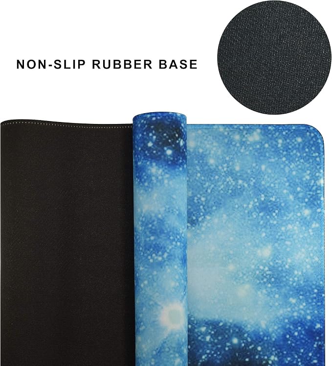 Mydours XXL Gaming Mouse Pad 48x16 Inches, Extra Large Mouse Pad with Fabric & Non-Slip Rubber, Desk Pad for PC Gaming & Office Workspace, Desk Pad for Keyboard & Computer Accessories (Universe)