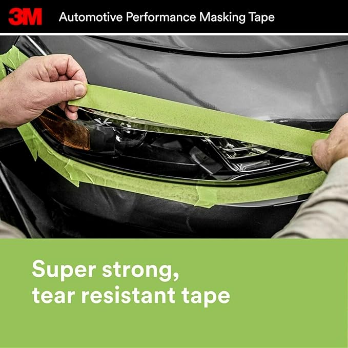 3M Automotive Performance Masking Tape, 03435, 48 mm x 32 m, 1 Roll