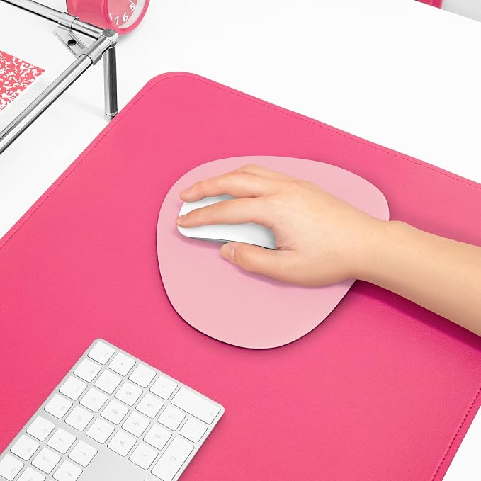 Mouse pad, Non-Slip Washable Waterproof Computer Mouse pad (Blush Pink)
