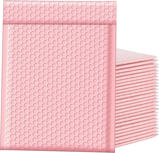 Famagic Bubble Mailers 8.5x12 Inch 40pc Light Pink Shipping Bags, Chic Packaging Bags For Small Business, Colored Padded Mailing Envelopes, Opaque Matte Self Seal Bubble Poly Mailers Bulk #2