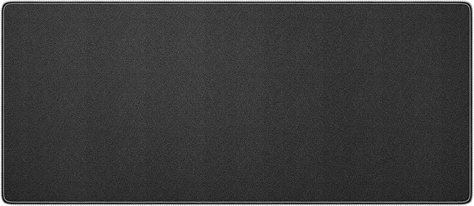 Large Gaming Mouse Pad with Durable Stitched Edges, Non-Slip Rubber Base, Black Mousepad Mouse Mat Desk Pad for Home Office Gaming, 35.4''x15.7''x0.12'', Black