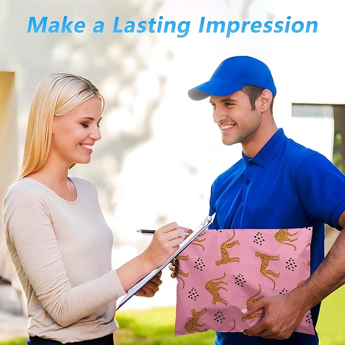 Poly Mailer 10x13 Inch 25 Pcs, Waterproof and Tear-Resistant Shipping Bags for Clothing, Strong Mailing Bags with Self-Seal, Cute Packaging Bags for Small Business - Animal Printed