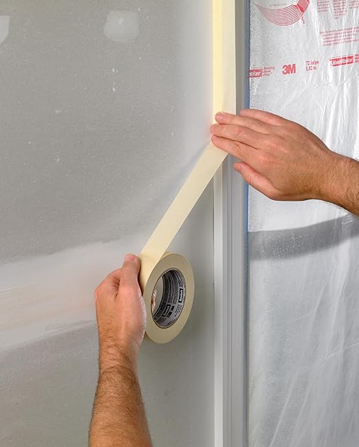 Scotch Masking Tape, 6 Rolls, 0.94 in x 54.6 yd, Great for Everyday Use, Strong Adhesive, Tan Masking Tape (3437-6)