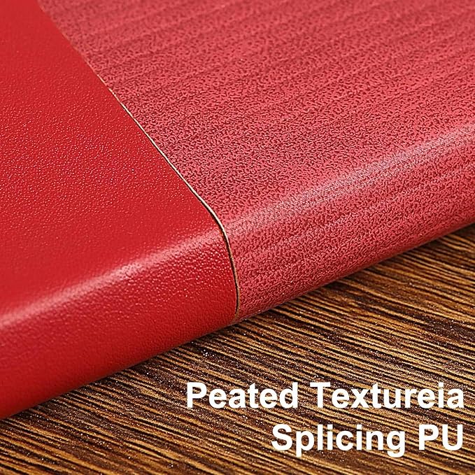 Lined Journal Notebook for Work College Ruled Note Book 7.2"x9.6" B5 PU Leather Daily Journaling 160 Pages for Women Men Writing Home School Supplies Business (B5 Lined 160pages, 2 Pack-Red/Darkgreen)