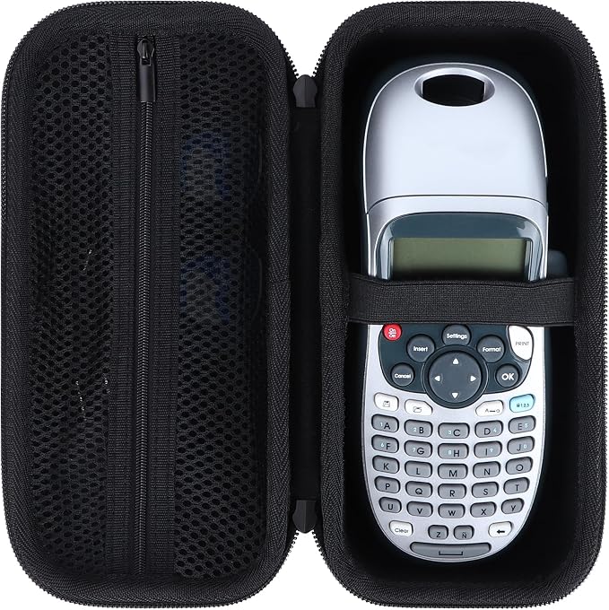 Storage Case Compatible with DYMO LetraTag 100H / 100H Plus Handheld Label Maker for Office or Home (Black)