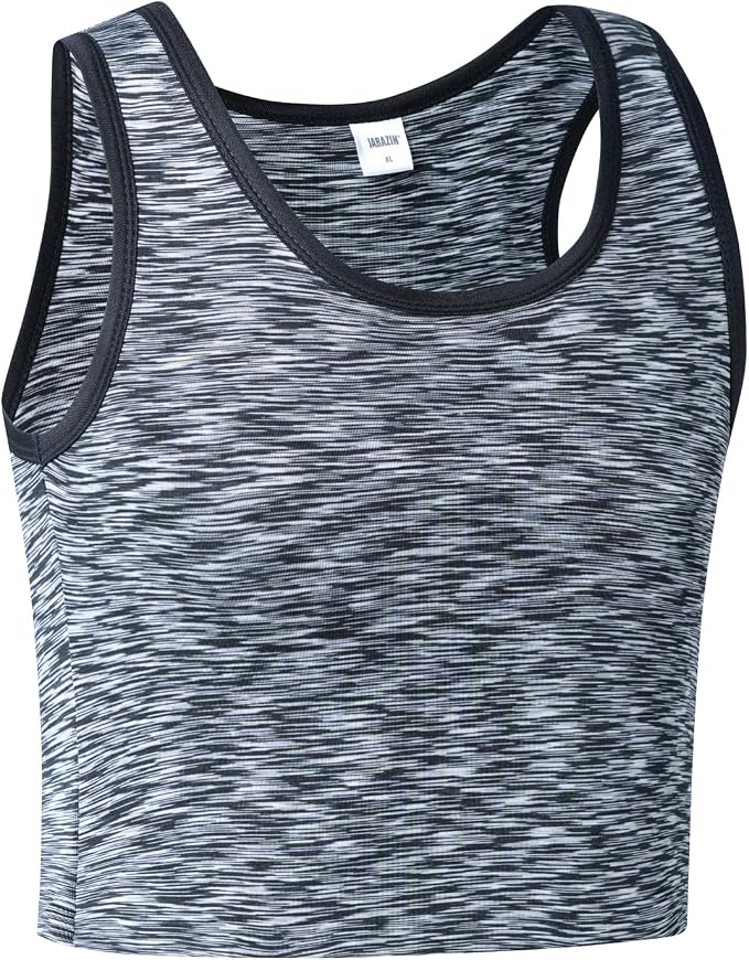 Women Transgender Tomboy FTM Pull On Closure Elastic Chest Binder Pullover Tank Top