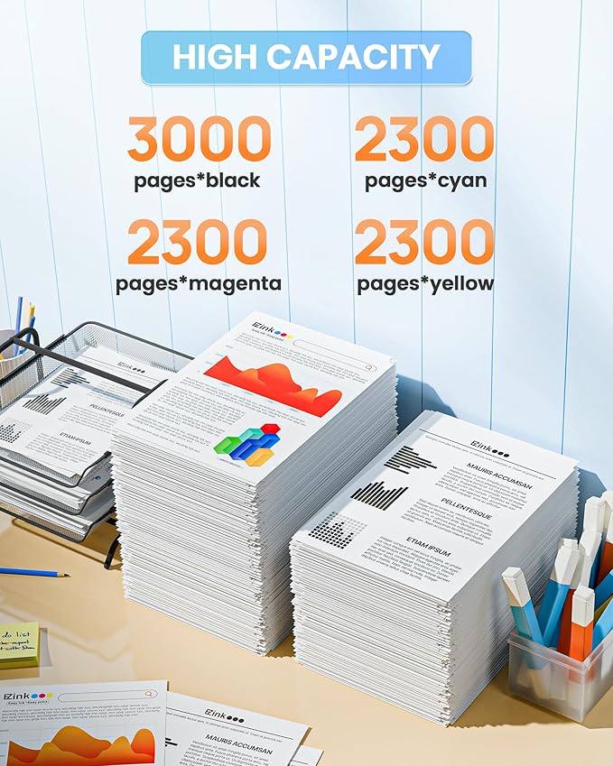E-Z Ink TN227 Compatible Toner Cartridge Replacement for TN-227BK/C/M/Y High Yield Brother TN227 TN227BK TN223 to use with HL-L3270CDW HL-L3230CDW HL-L3210CW HL-L3290CDW MFC-L3710CDW (4 Pack)