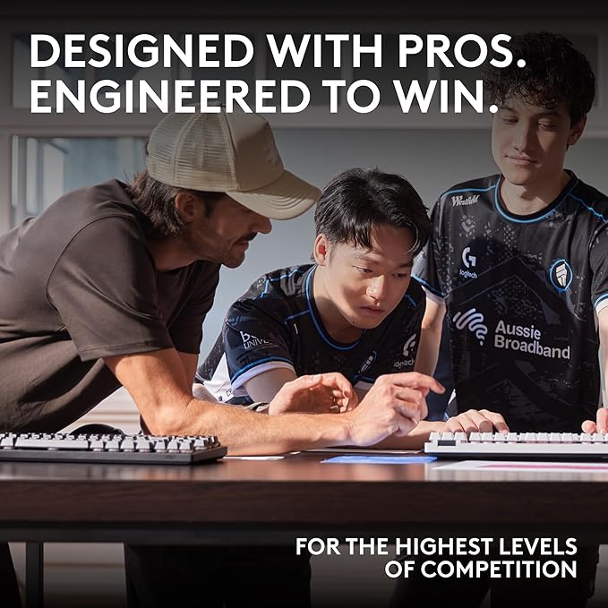 Logitech G PRO X 60 Lightspeed Wireless Gaming Keyboard, Ultra Compact TKL 60% Mechanical Keyboard for Windows PC, LIGHTSYNC RGB, Dual-Shot PBT Keycaps, GX Optical Linear Switches - White