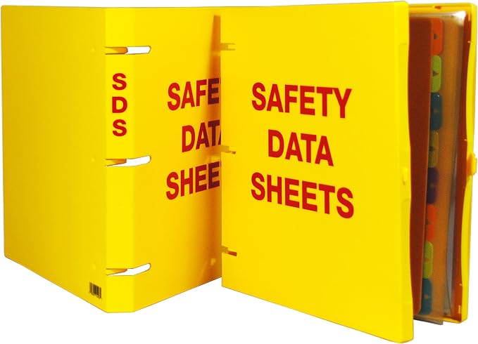 UniKeep Safety Data Sheets (SDS) Binder - 1.0 Inch Ring Capacity - 3 Poly Rings (1)