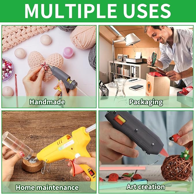 Mini Hot Glue Sticks – Long 3FT, 0.27" Diameter – All Temperature Compatible for Mini Glue Guns Widely Used in for DIY Crafts, Home Repairs, Fabric, Wood, Plastic (15)