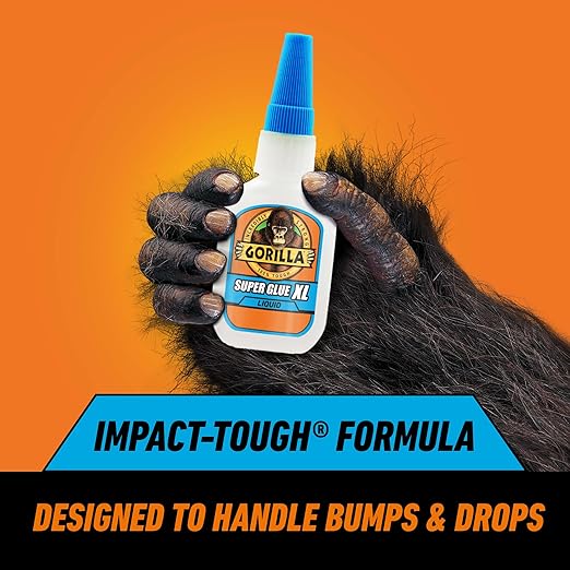 Gorilla Super Glue XL, Clear Glue, 25 Gram (Pack of 1) - All Purpose and Fast Setting for Projects and Repairs
