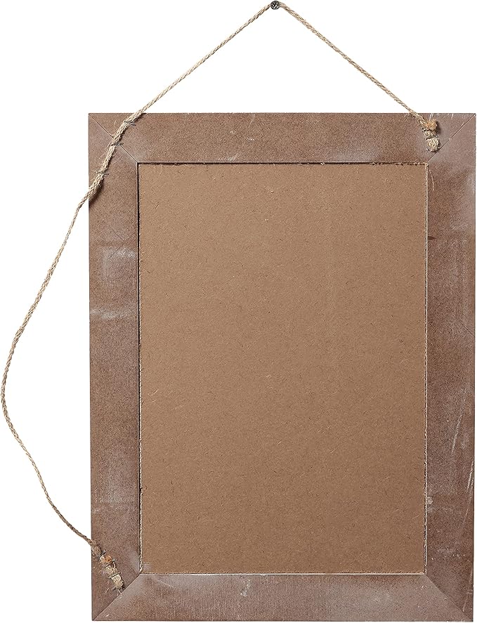 SOFE Cute Linen Small Bulletin Board, 15.7×12 Inches White Decorative Cork Boards for Walls with Frame, Wood Vision Board Farmhouse Pin Board for Home Office School, Rustic Memo Board Display Photo