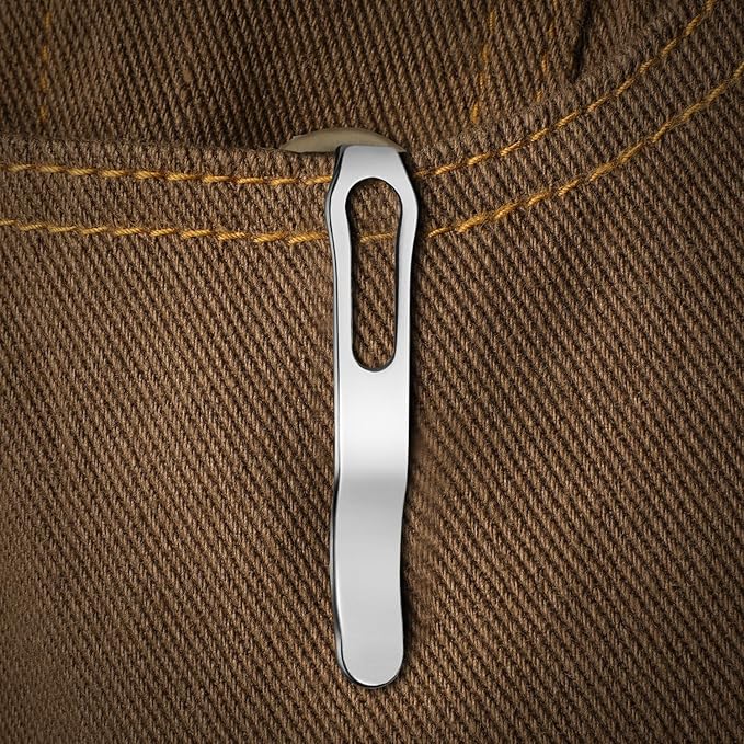 Kizer C01C Uti 2 (Tool-Free Version) Utility Knife, Button Liner Lock Box Cutter Pocket Knife with 5PCS Razor Blades, Thumb Stud Folding Knives with Brown G10 Handle for Men Women V3488.29JNA2