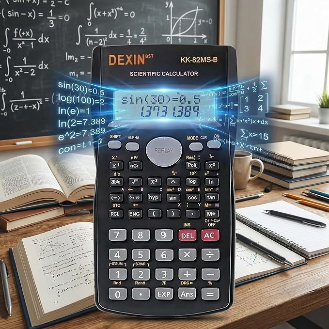 24 Pack Scientific Calculators, 2 Line Engineering Large Display Scientific Calculator Bulk Multi-Function Ideal for Student Teacher Algebra Chemistry Finance Construction Office School Business
