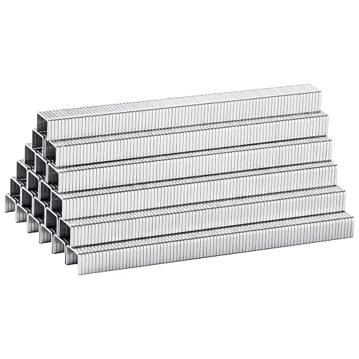 meite Heavy Duty Staples, 5/16 Inch Length T50 Staples for Staple Gun, Galvanized, 20 Gauge 3/8" Crown, Compatible with T50 Staple Gun, Ideal for Upholstery, Construction, Furniture (1,512 Counts)