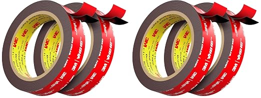 Double Sided Tape Heavy Duty (4 Pack), Waterproof Strong Mounting Adhesive Tape for Walls, Car, Home Decor, Office Decor, Made of 3M VHB Tape (16.4FT x 0.94IN)
