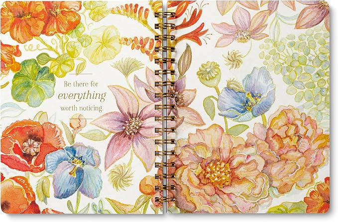 Compendium Spiral Notebook – Seek Out Beauty Where It Lives. – A Designer Spiral Notebook with 192 Lined Pages, College Ruled, 7.0" W x 9.25" H